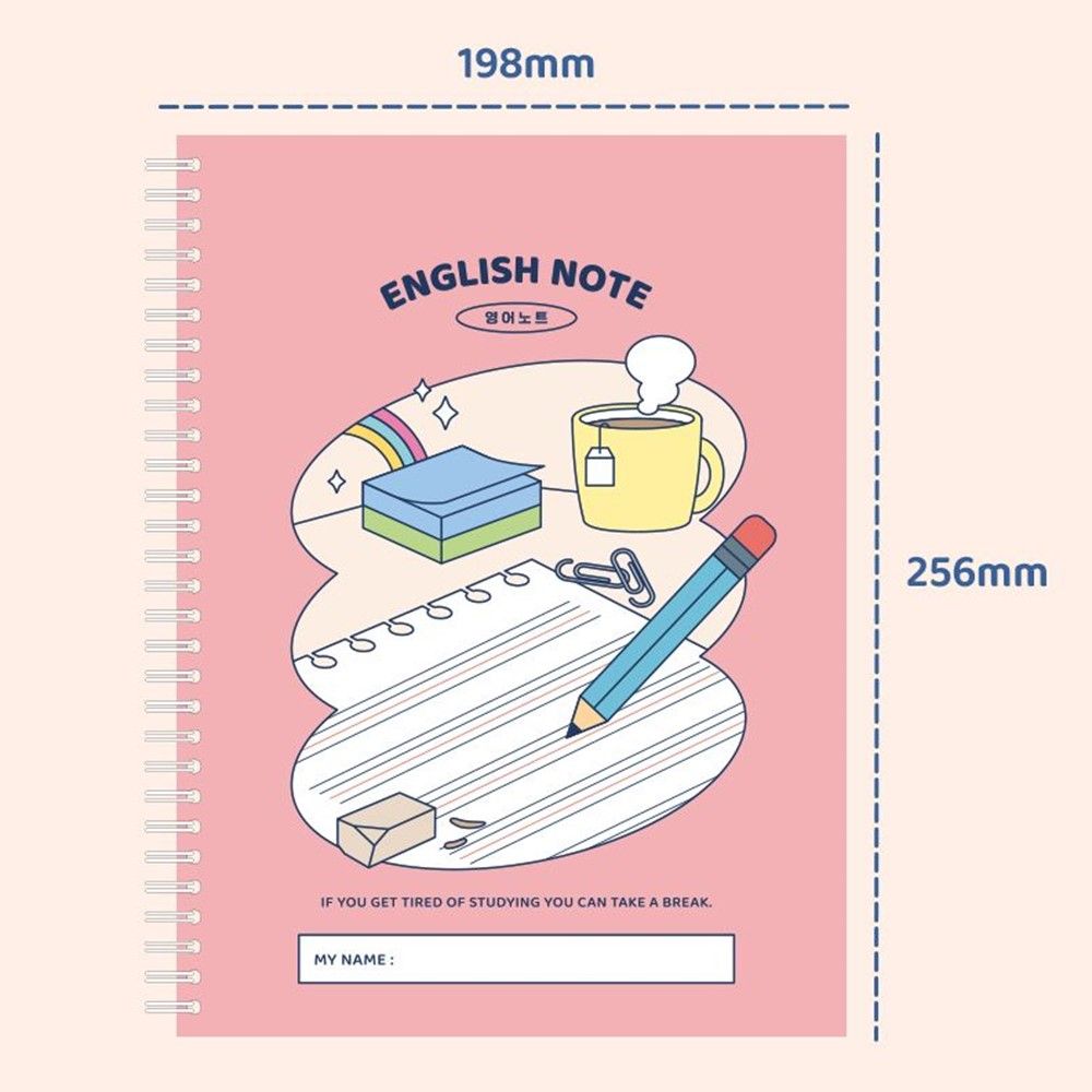 초등 영어 노트 고학년 4줄 좁은칸 스프링 신학기노트 초등공책 3권세트 - 상세 이미지 5
