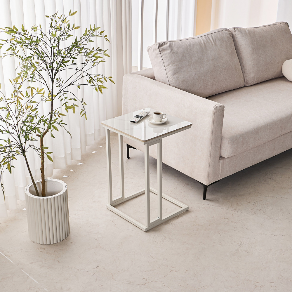 효 ㄷ자테이블 미드센츄리협탁 쇼파뒤선반 폭좁은책상 좁고긴테이블