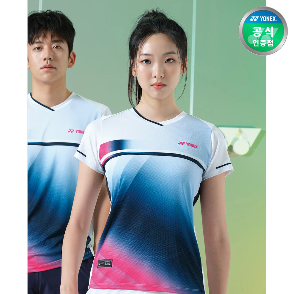 요넥스 243TS008F 배드민턴 반팔 티셔츠 여성 운동복 2024FW - 상품 이미지