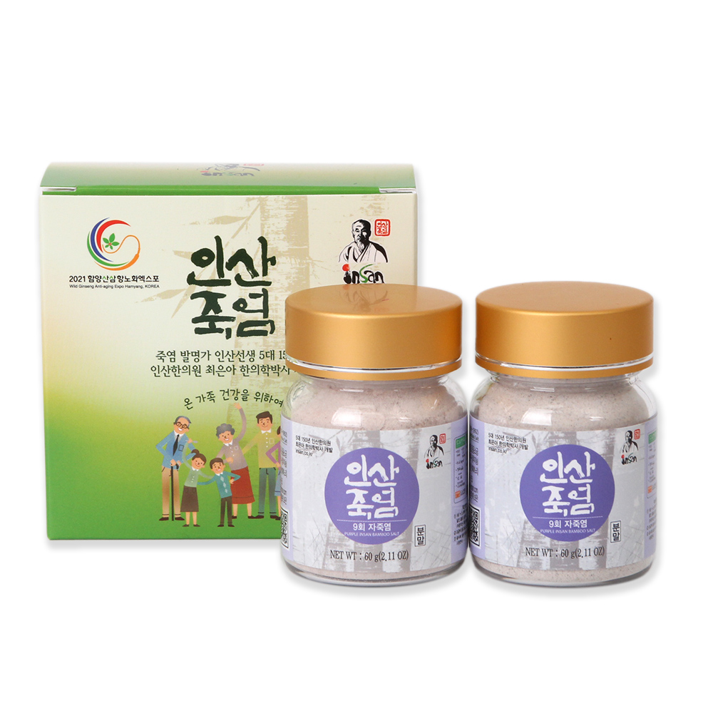 인산죽염 9회 자죽염 60g 2개세트 - 상세 이미지 3