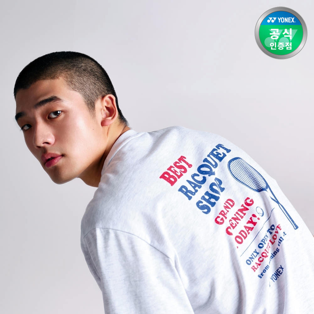 요넥스 241TS054U 배드민턴 반팔 티셔츠 공용 오버핏 운동복 - 메인 이미지
