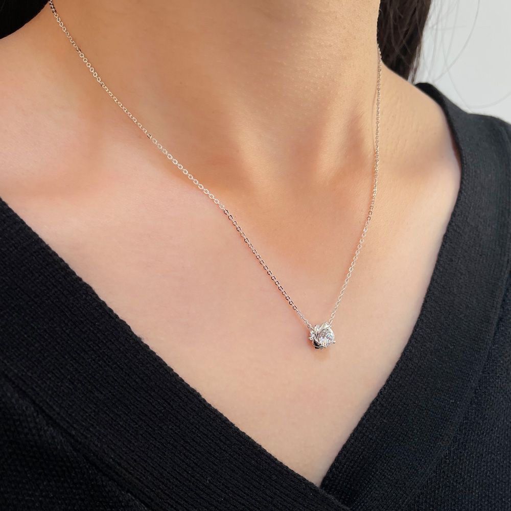 3부 5부 다이아 목걸이 천연 우신 GIA 프러포즈 원더 결혼 기념일 선물 와이프 아내 - 상세 이미지 3