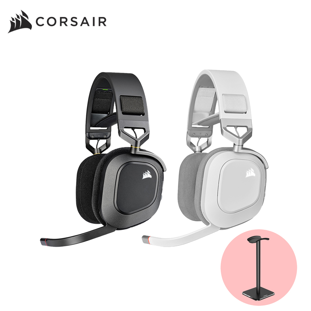 커세어 HS80 RGB WIRELESS 게이밍 헤드셋 헤드셋 거치대 에디션