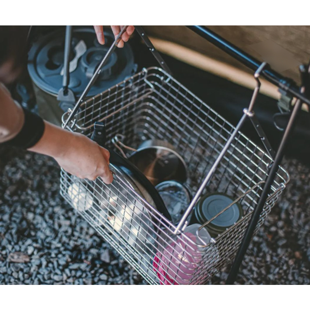 키녹스 캠핑 바스켓 스텐 행어 옷걸이 2개 1세트 보관가방포함 접이식 휴대용