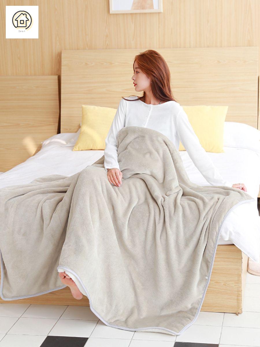 무릎 담요 후드 블랭킷 망토 이불 극세사 - 상세 이미지 4