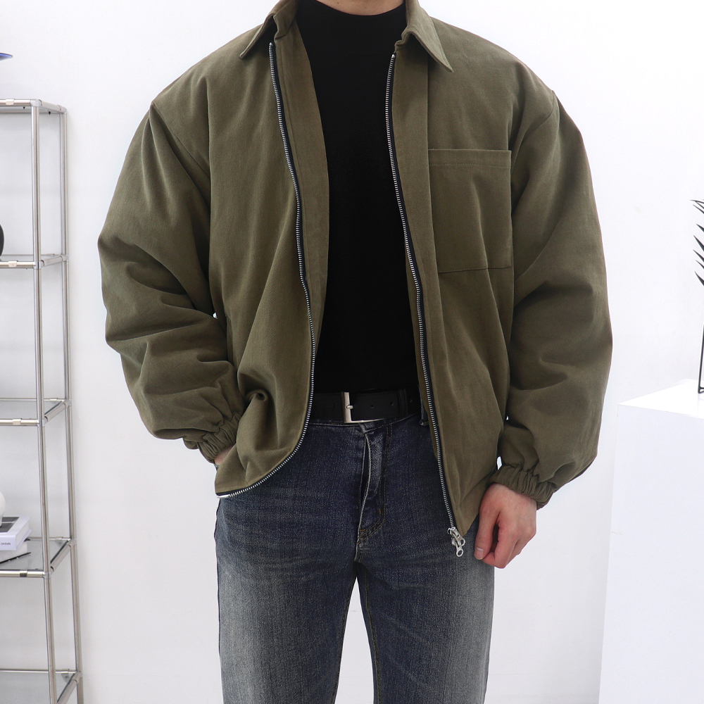 남자크롭패딩 봄버패딩 겨울항공점퍼 - 상품 이미지