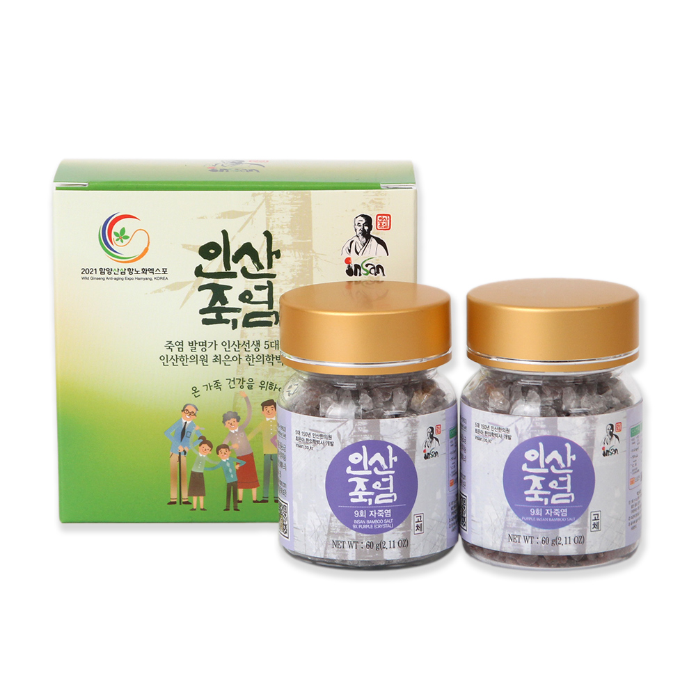 인산죽염 9회 자죽염 60g 2개세트 - 상세 이미지 2