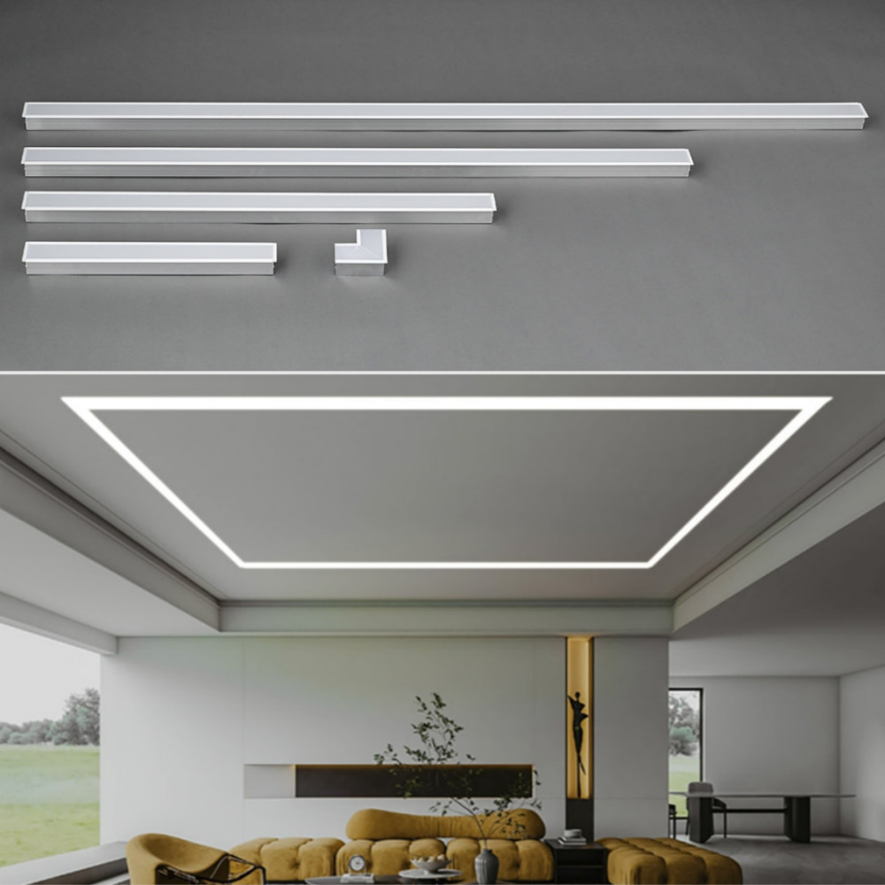 LED 천장 라인시스템 일자 2000L 60W 주백색 매입등 조명 일자등 : 온디와이