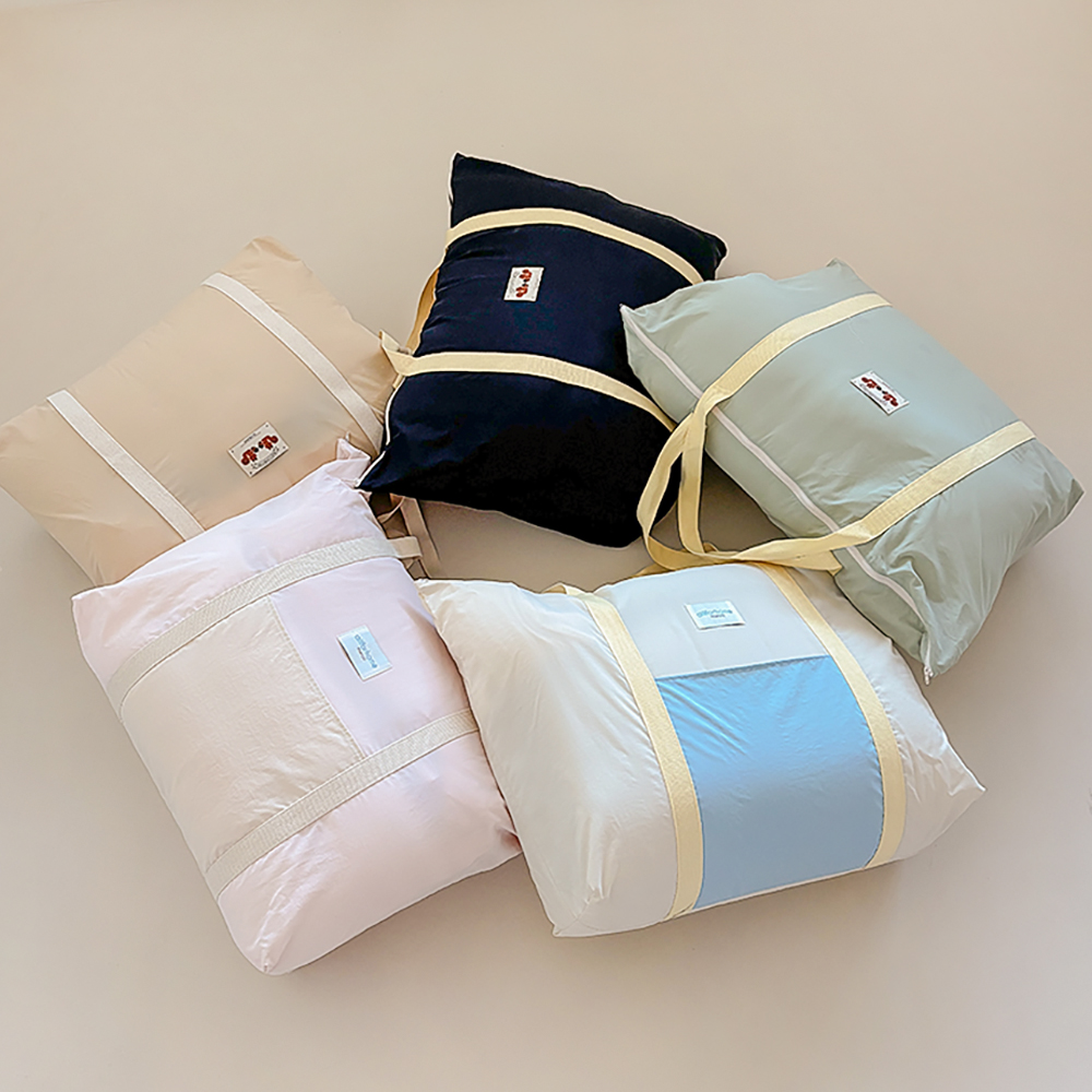 올포홈 정말큰 방수 낮잠이불가방 어린이집준비물 출산 여행가방 크림블루