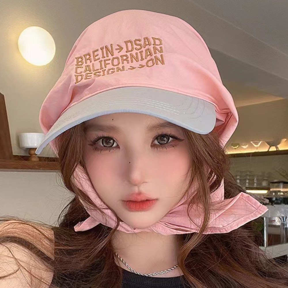 멜럽 레터링 두건 볼캡 4color 키치 헤어 스카프 야구모자 남여공용 터번 캡 모자 - 상품 이미지