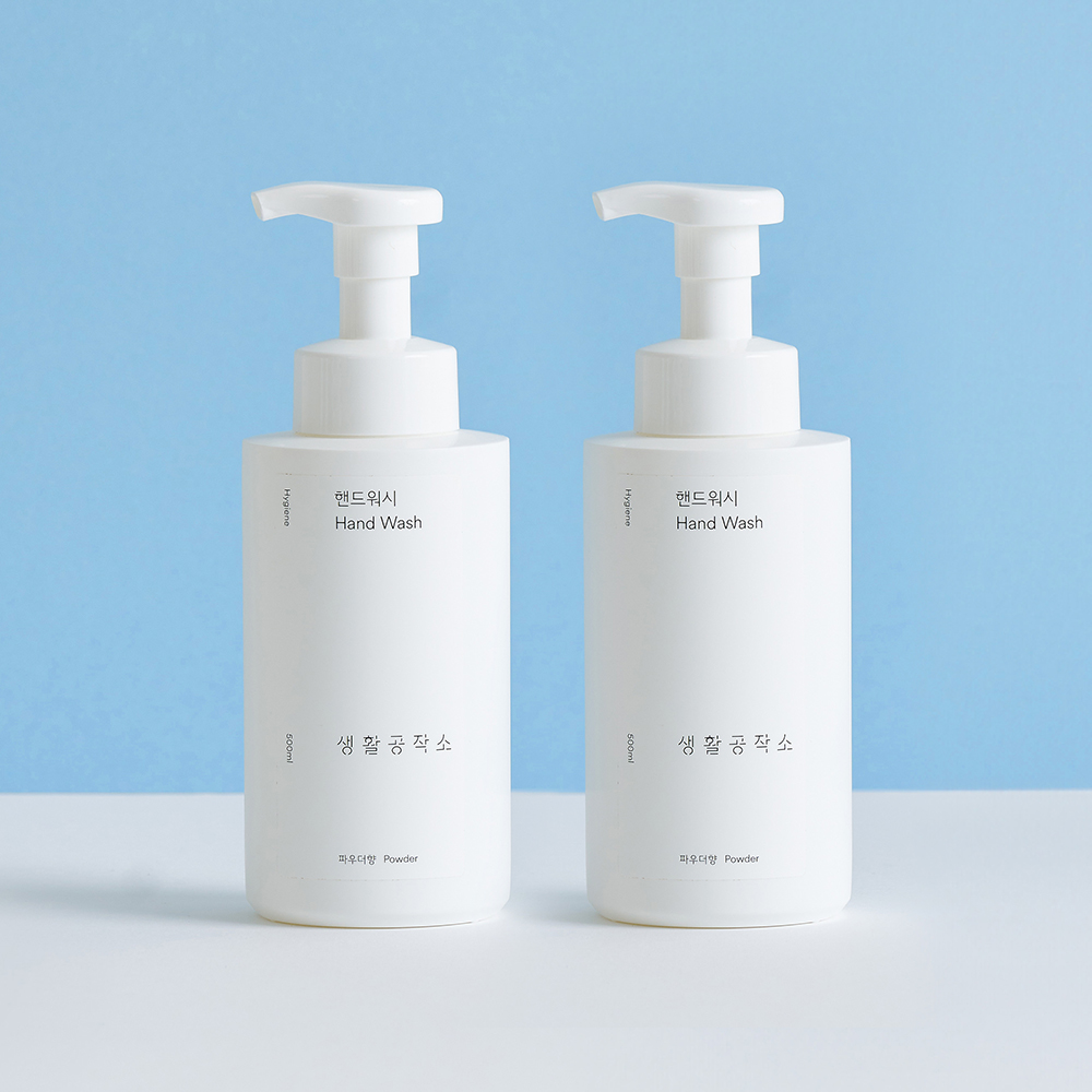 손세정제 핸드워시 500ml 2개 파우더향