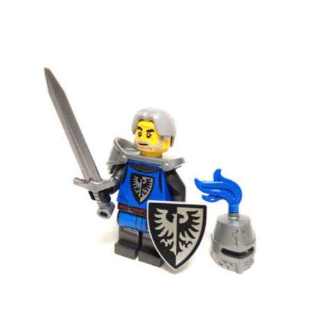 레고 미니피규어 21325 캐슬 블랙 팔콘 기사 (무기+방패+헤어포함) ﻿idea085