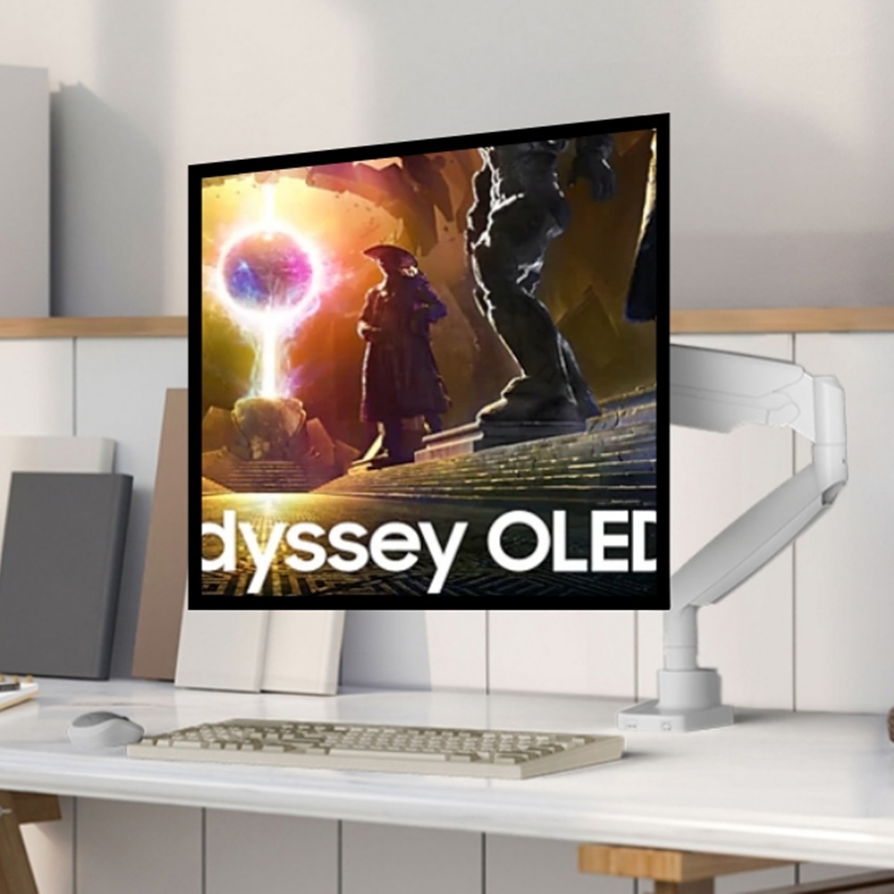 삼성 오디세이 OLED G8 모니터암 와이드 커브드 게이밍 모니터거치대 - 상품 이미지