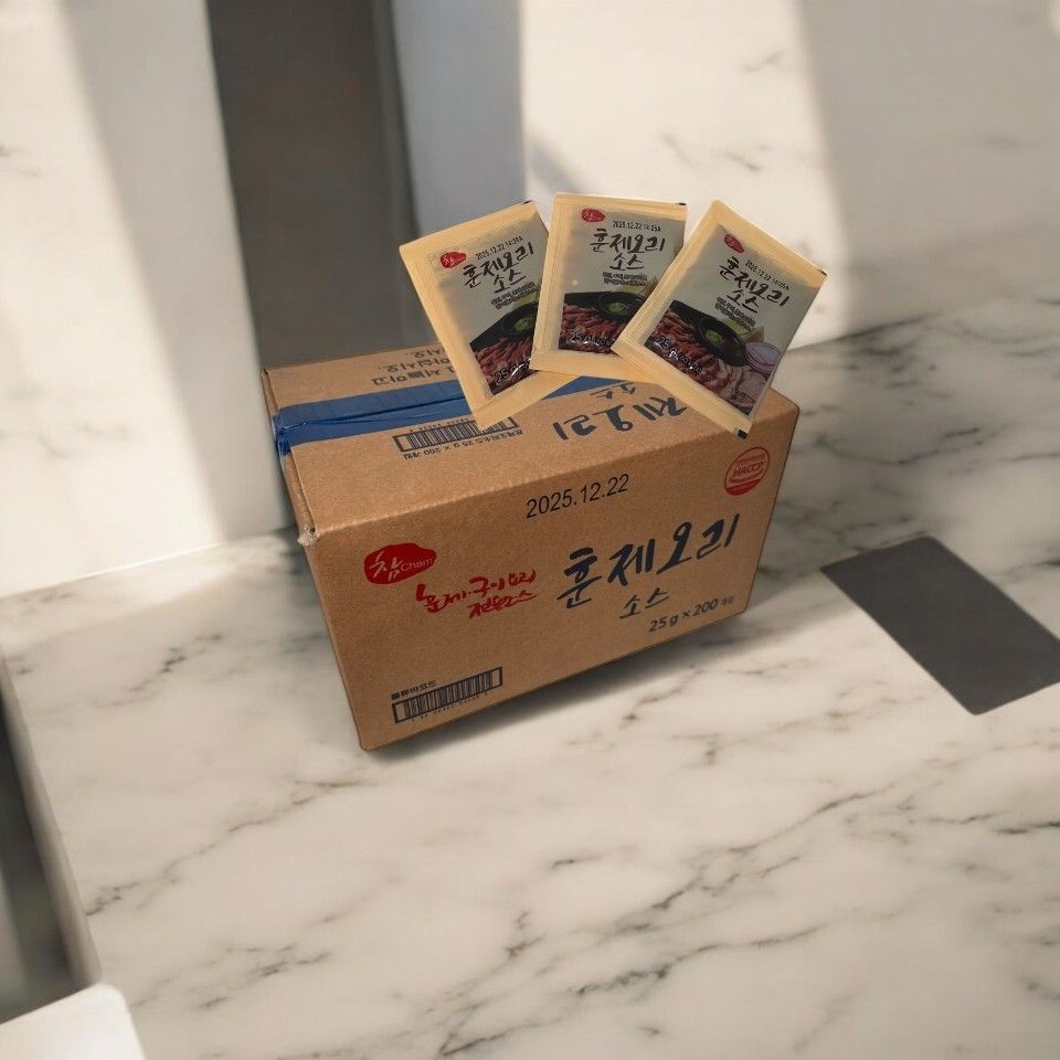 우리식품 참 훈제오리 소스 25g 박스 200개 이미지 7