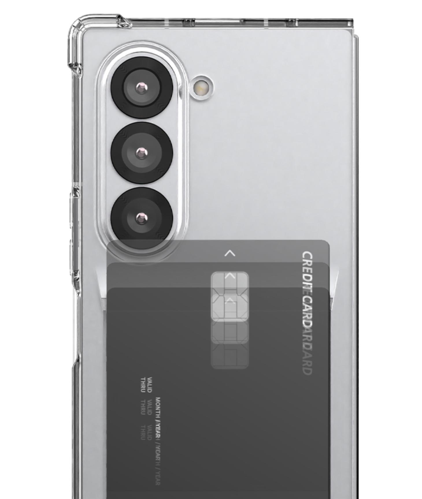 갤럭시 케이스 카드 수납 지갑 투명, 갤럭시Z 폴드6 - 상세 이미지 3