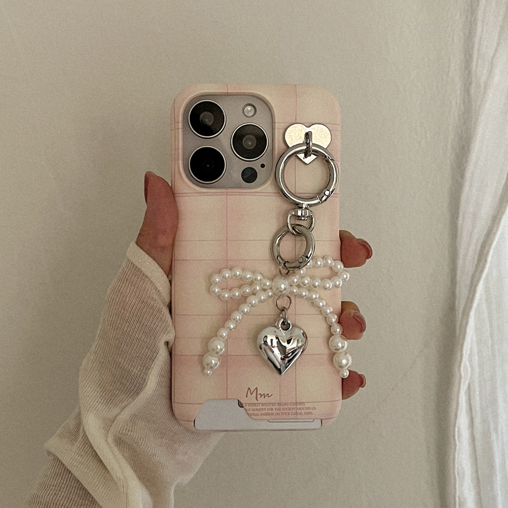 [SET] vintage pink beige 카드수납 케이스+키링 - 상세 이미지 4