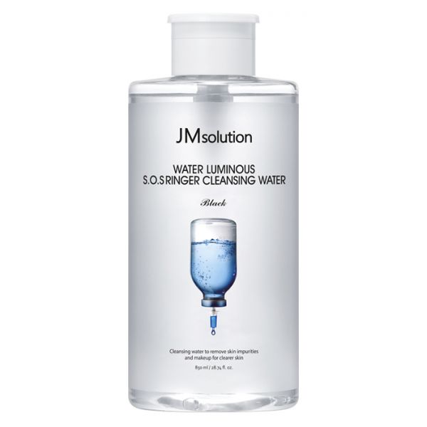 제이엠솔루션 물광 에스오에스 링거 클렌징 워터 블랙 850ml × 1개 : 엑시트집