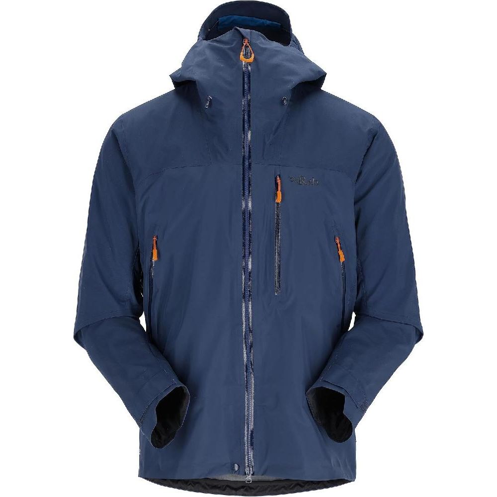 Rab 남성용 Latok Mountain GORE-TEX Pro 재킷 GTX 방수 통기성 쉘 트레킹 등산 및 - 딥 잉크 라지 딥 잉크 M - 메인 이미지