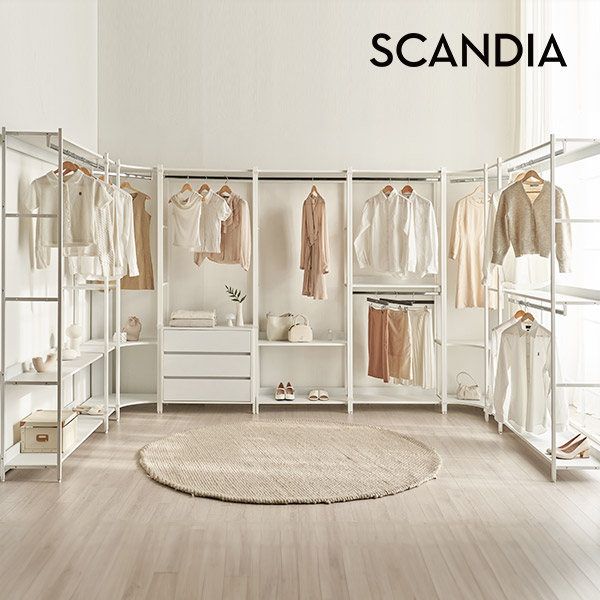 스칸디아 노든 철제 드레스룸 시스템장 코너형 옷장 - 상세 이미지 3