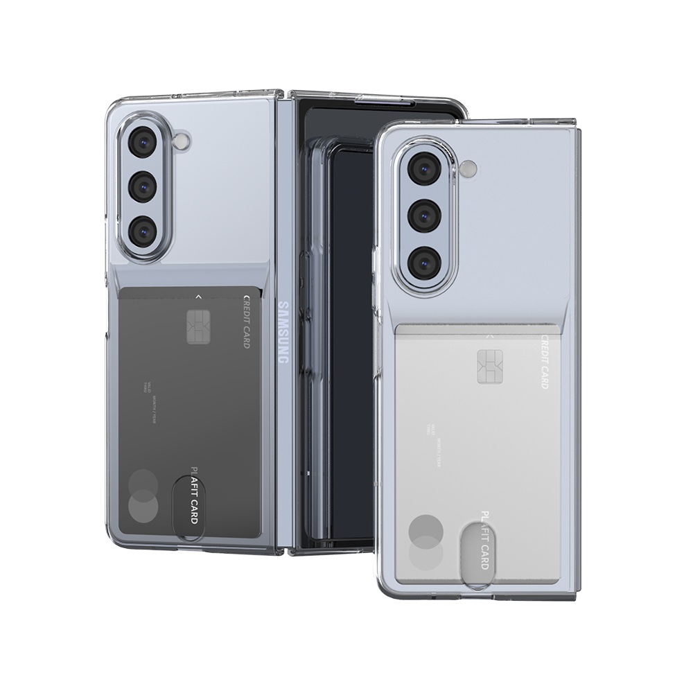 갤럭시 케이스 카드 수납 지갑 블랙, 갤럭시Z 폴드6 - 상품 이미지