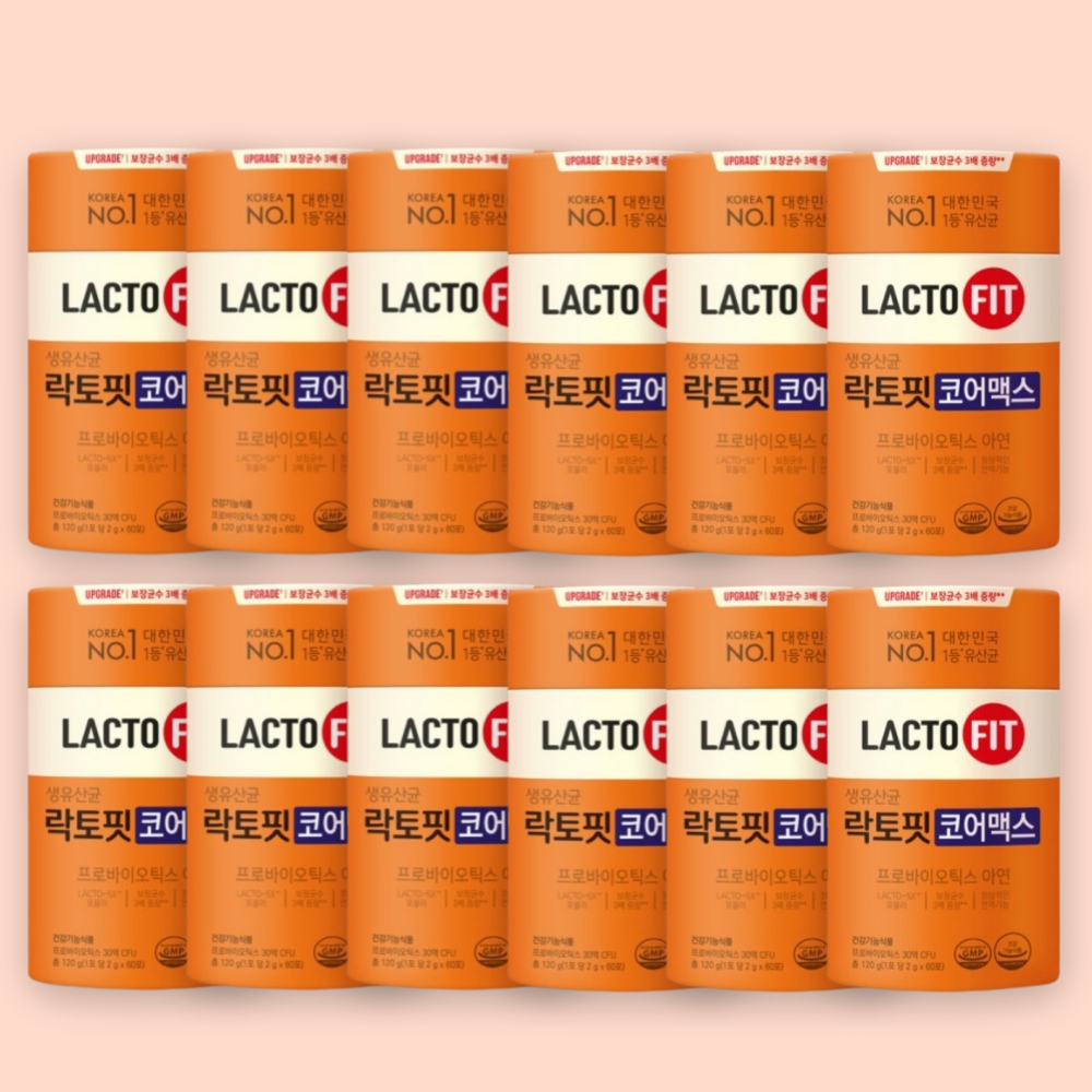 종근당건강 락토핏 코어맥스 12통 가족유산균 - 상품 이미지