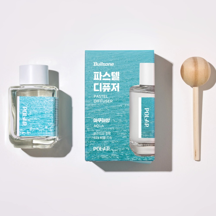 [복수구매이벤트][불스원] 폴라 파스텔 디퓨저 차량용 방향제 70ml 아쿠아