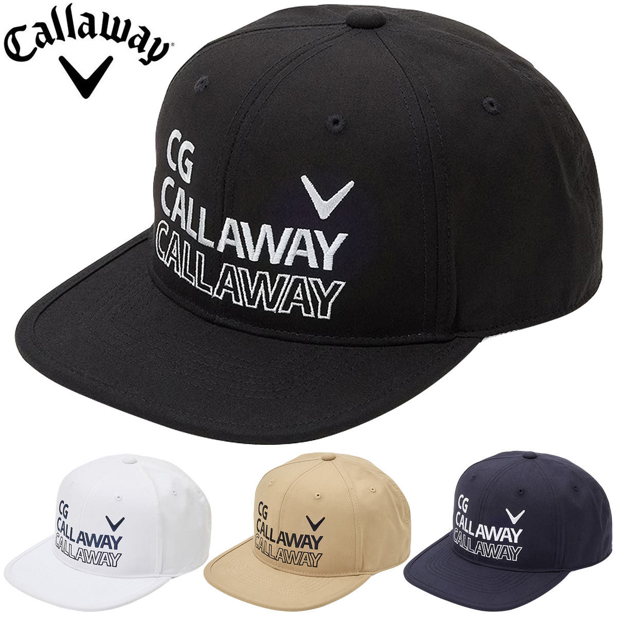 캘러웨이 Callaway 골프 플랫 캡 스냅백 C24191103 4컬러 - 메인 이미지