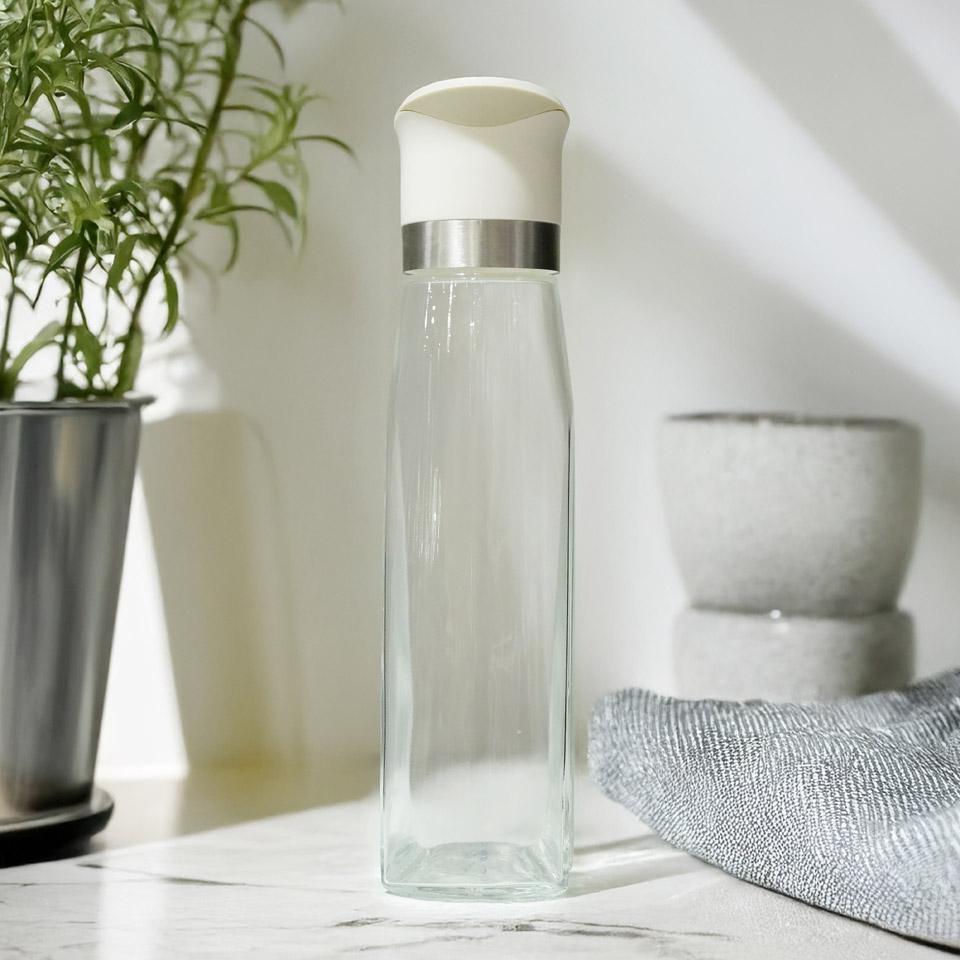 메가마트 키텐실 자동개폐 오일병(화이트) 500ml - 상세 이미지 2
