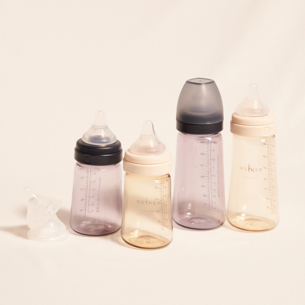 마더케이 신생아 PPSU 젖병 배앓이 방지 (노꼭지) 280ml, 1개, 크림 - 상세 이미지 3