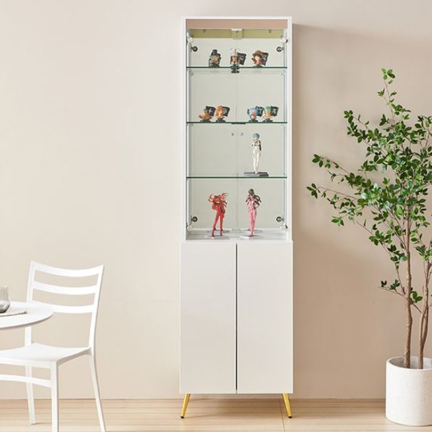 유리 문 장식장 상패 진열장 굿즈 트로피 진열장 건프라 장식장