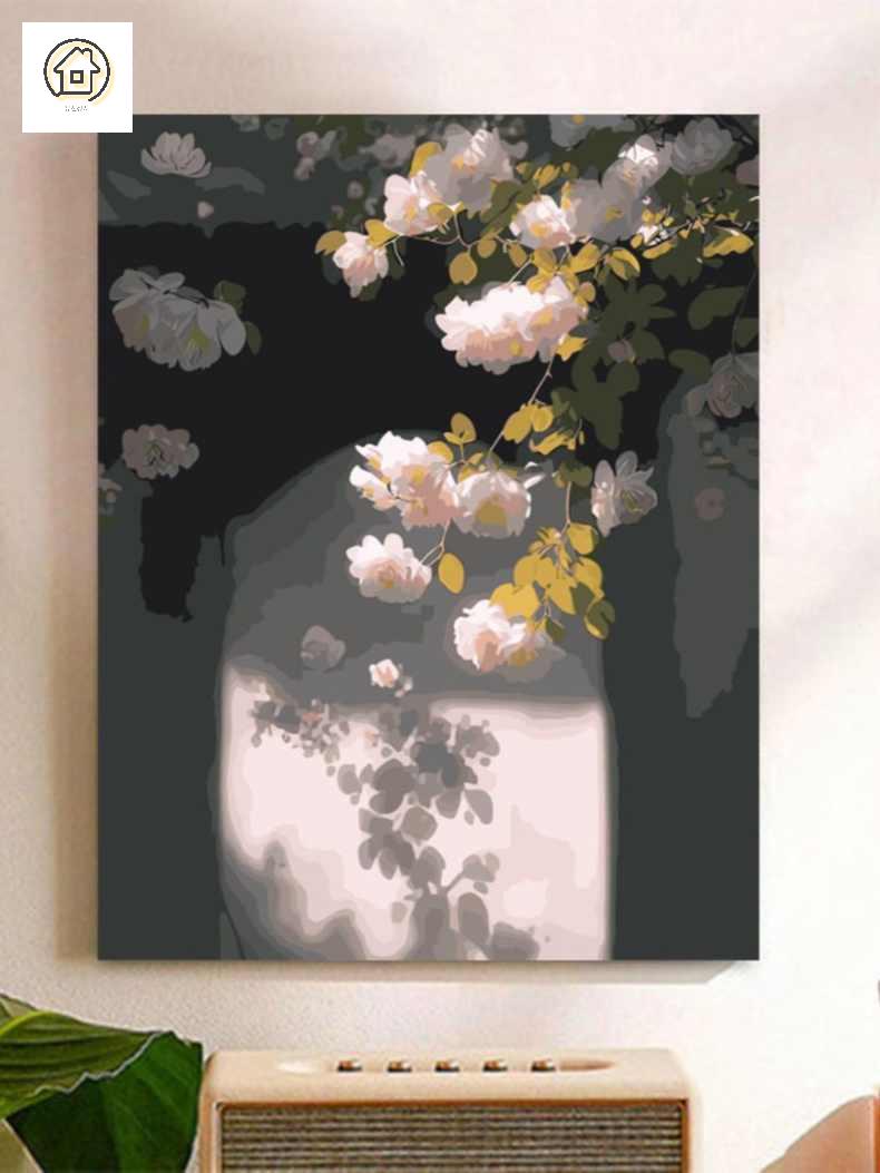 꽃 그림 액자 세트 명화그리기 색칠하기 유화 컬러링북 장미 스트리트 공용 - 상세 이미지 2