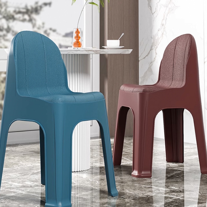 펜션 야외의자 플라스틱 등받이 테라스의자