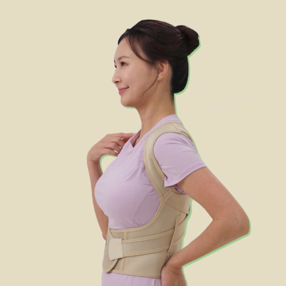 입는 테이핑 쭉쭉핏 2세트 굽은등 어깨 자세교정밴드 라운드숄더 허리교정밴드 - 상세 이미지 5