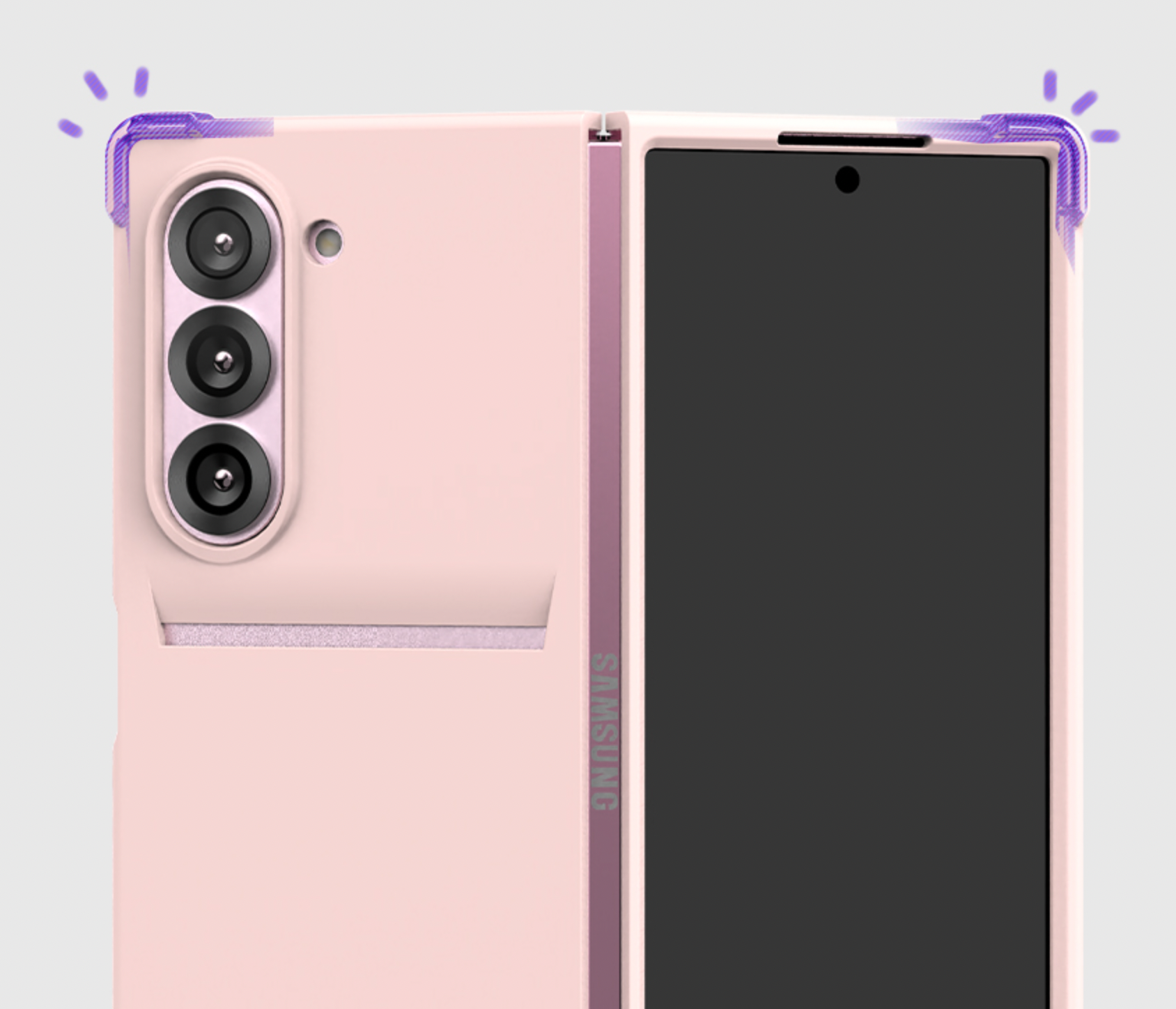 갤럭시 케이스 카드 수납 지갑 핑크, 갤럭시Z 폴드6 - 상세 이미지 4