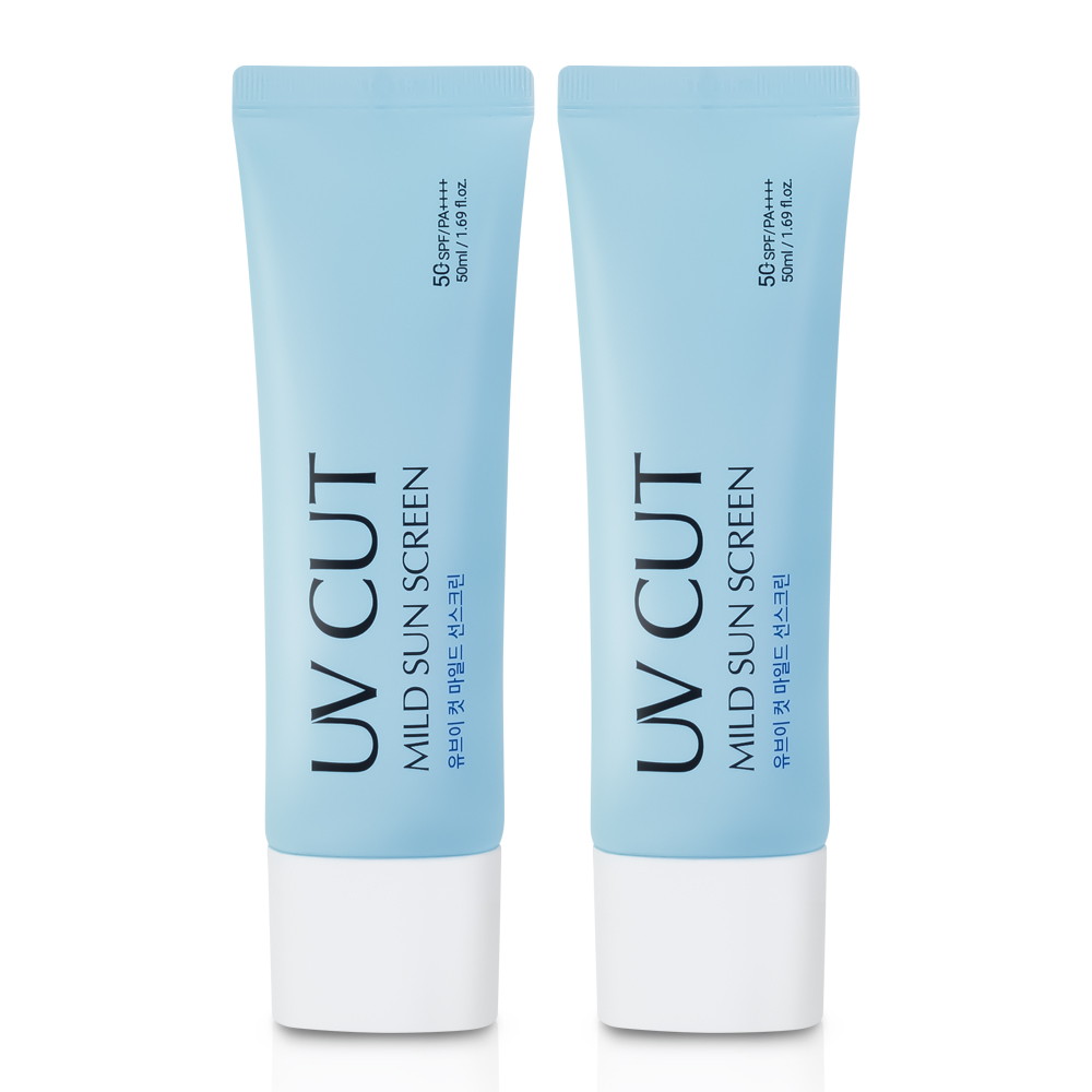 에네스티 유브이 컷 마일드 선스크린(SPF50+) 순한 선크림 50ml, 2개 - 상품 이미지