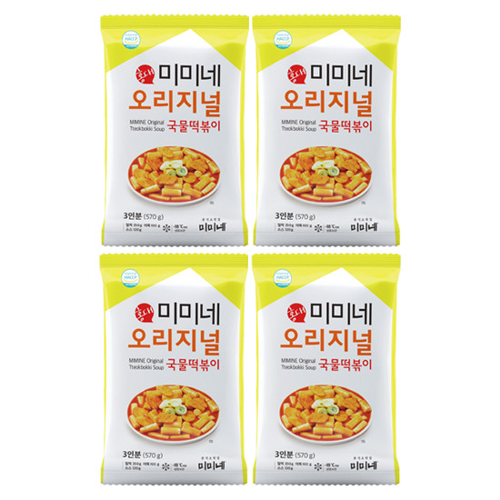 미미네 오리지널 국물떡볶이 X 기본맛, 570g, 4개 사진 1