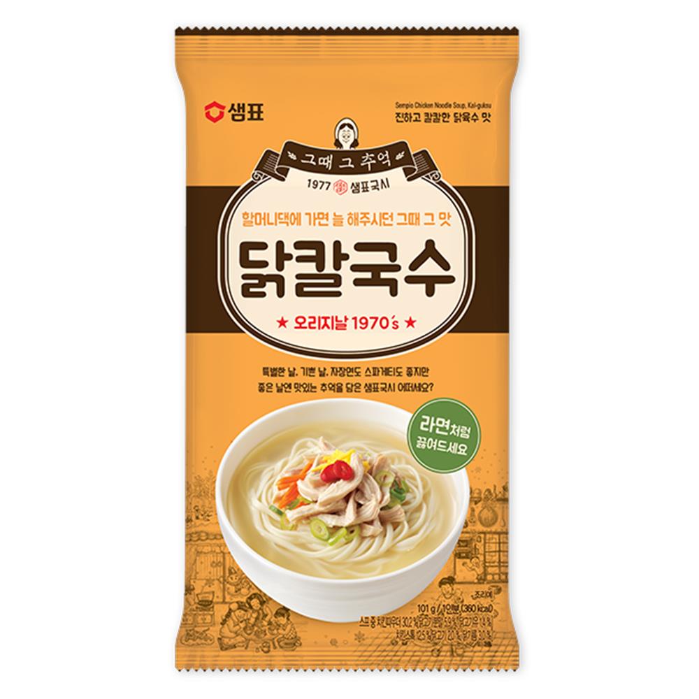 샘표 닭칼국수 101g X5개 집콕세트 : 이지라이프20