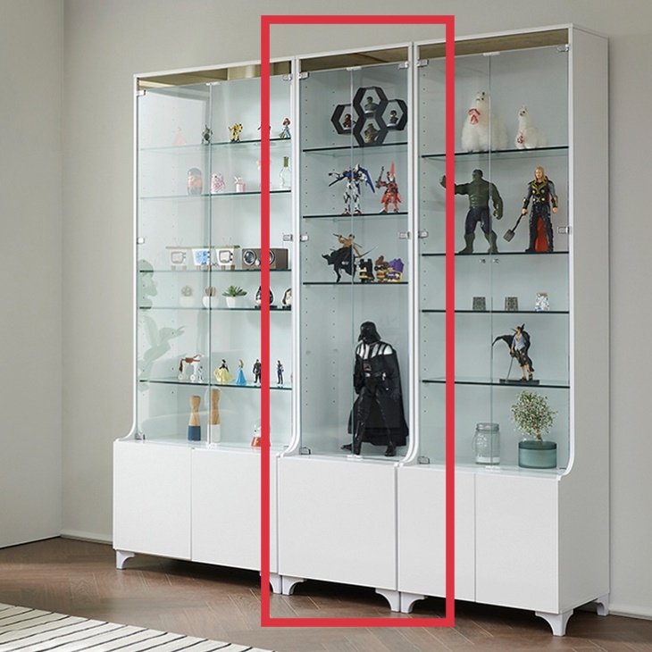 유리문 장식장 상패 트로피장 굿즈 장식장 5단 진열장