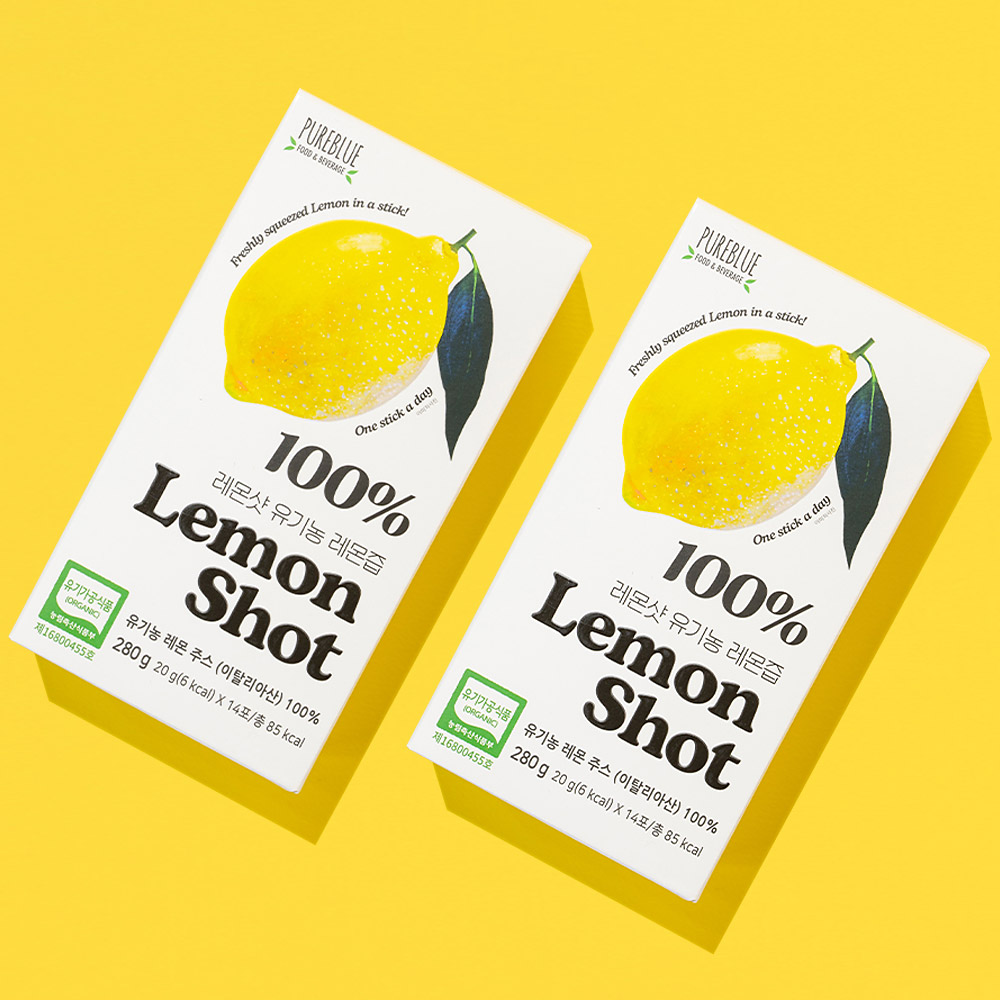 진한 유기농 레몬즙 원액 스틱 NFC 착즙 공법 항산화 14포, 2개
