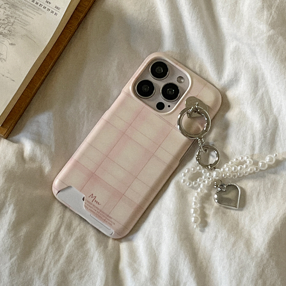[SET] vintage pink beige 카드수납 케이스+키링 - 상세 이미지 2