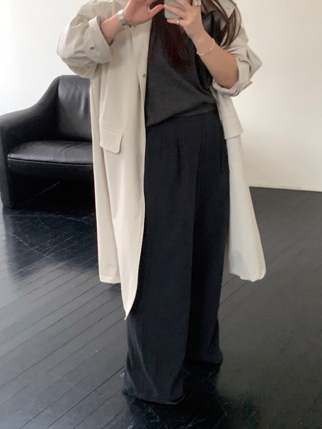 taffeta 타프타 노마 트렌치 코트 래글런 하이넥 히든 싱글 롱 ct 상세 이미지 9