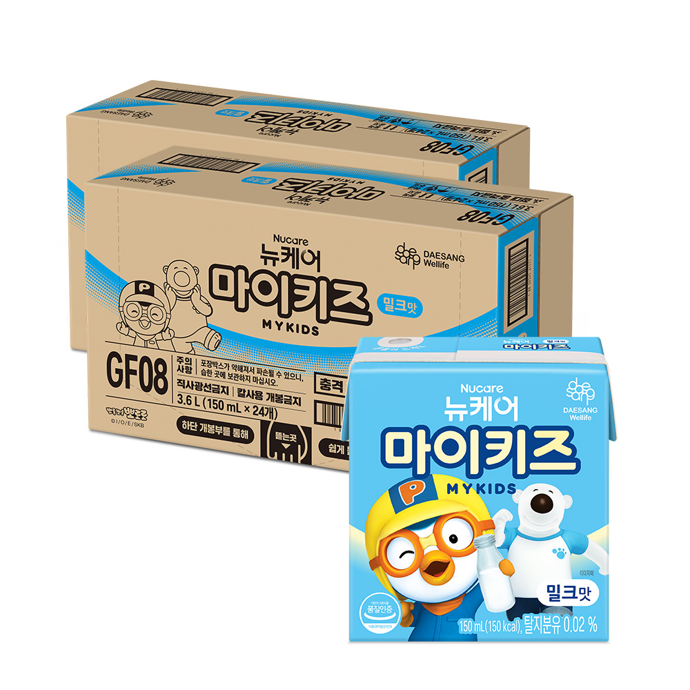 뉴케어 마이키즈 밀크맛 아이간식 150ml, 48개 - 상품 이미지