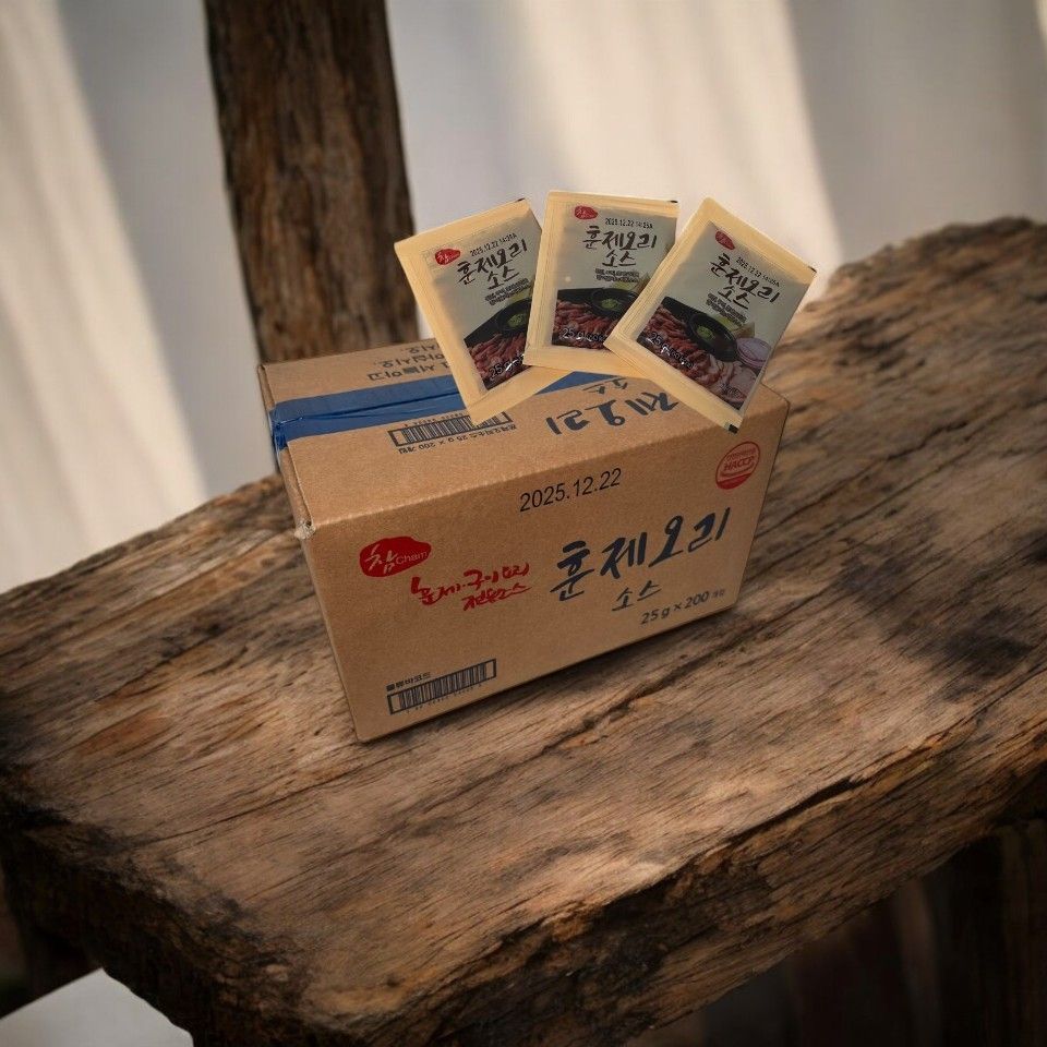 우리식품 참 훈제오리 소스 25g 박스 200개 - 상세 이미지 2