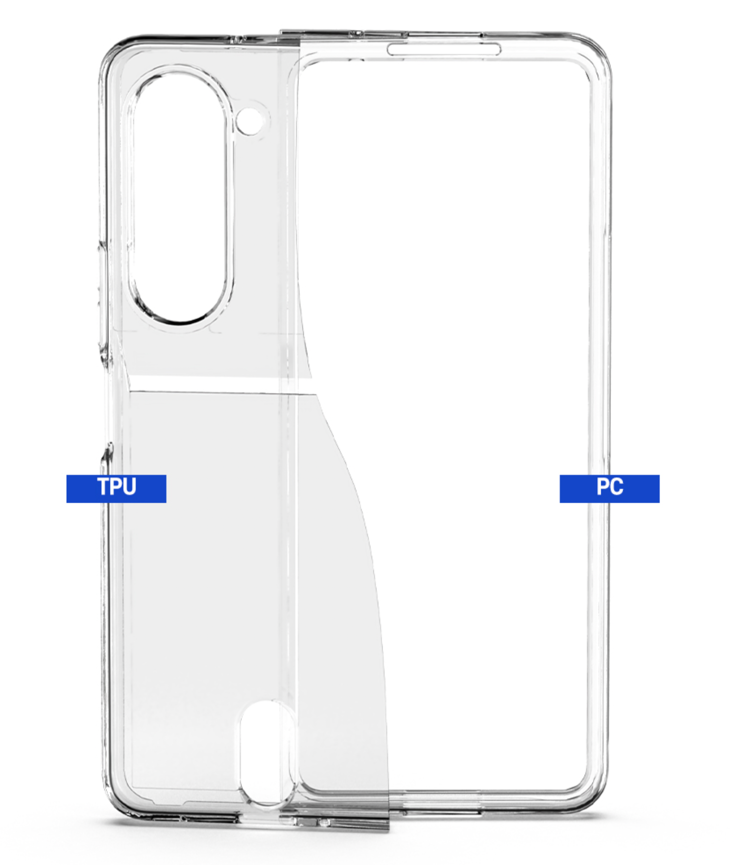 갤럭시 케이스 카드 수납 지갑 투명, 갤럭시Z 폴드4 - 상세 이미지 4