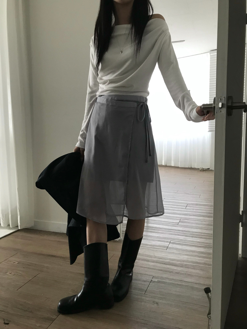 [속치마SET] 캐머런 레이어드 랩 스커트 상세 이미지 54