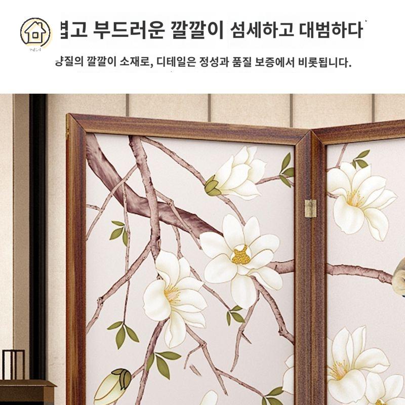 가림막 한옥 로비 레스토랑 접이식 병풍 칸막이 복도 일식집 중식당 가벽 입구 호텔 파티션 - 상세 이미지 3