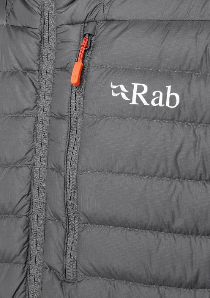 Rab 트레킹  클라이밍 스키를 위한 남성용 마이크로라이트 알파인 다운 재킷 - 그래핀 라지 - 상세 이미지 4