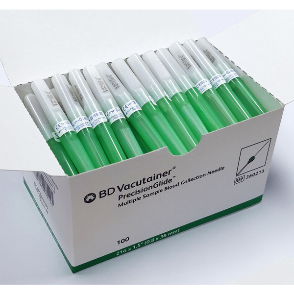 [BD] 베큠니들 21G x 1.5인치 (100개입) 360213 - BD Vacutainer Needle : 닥터메디