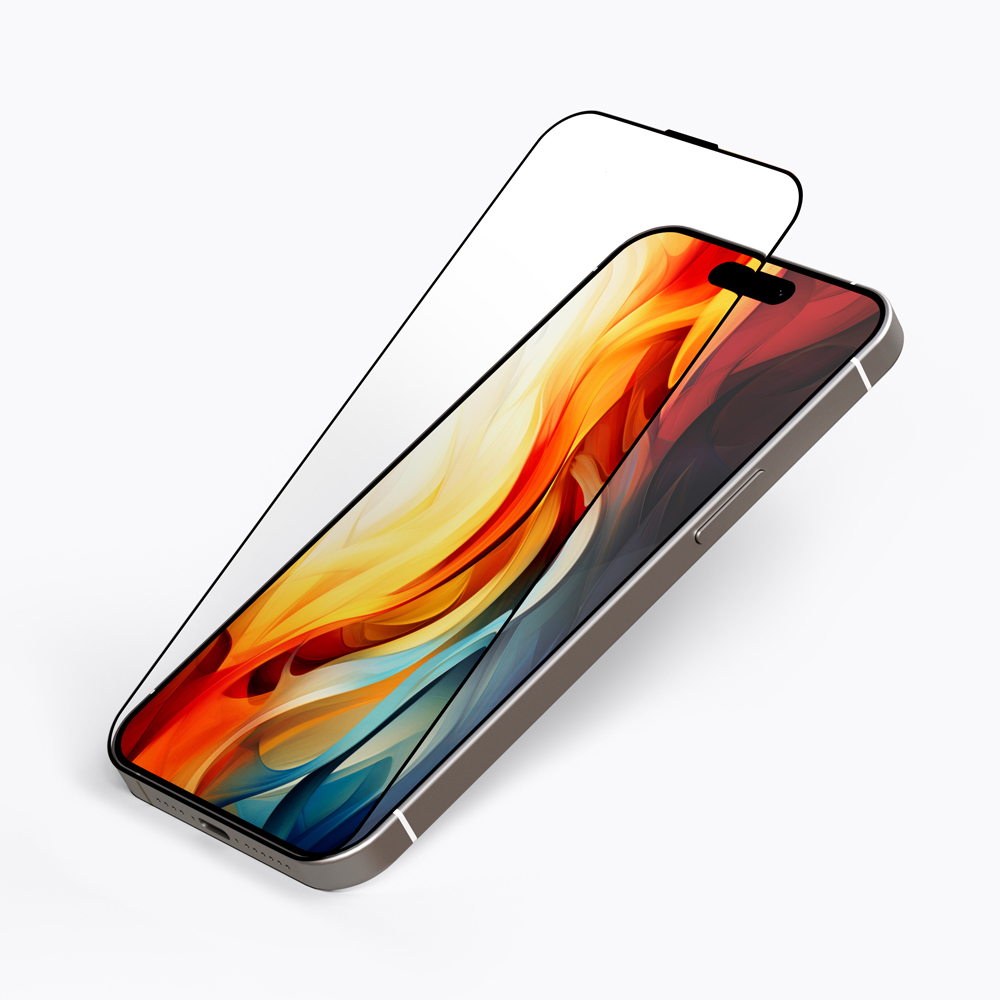 지니비 리얼컬러 AR 초고화질 무반사 강화유리 필름 아이폰17, 1매입