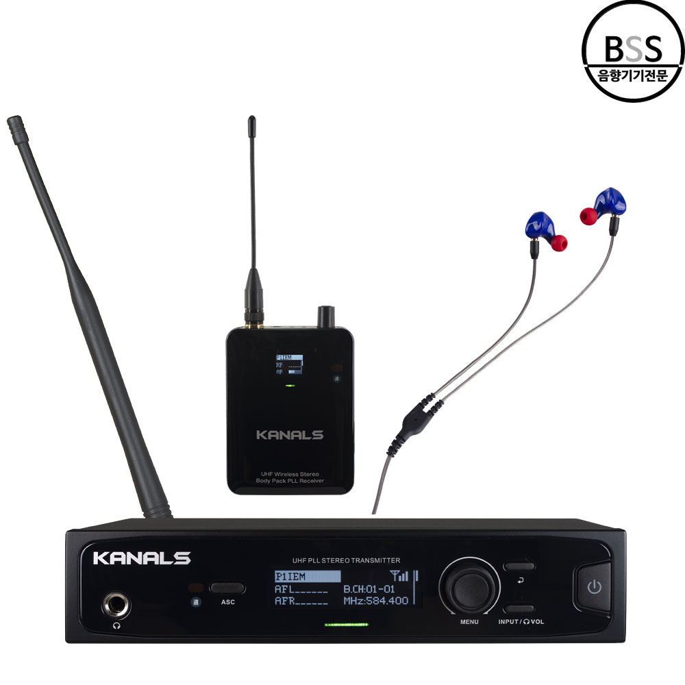 카날스 KANALS NB-1300R 무선이니어시스템 모니터링 방송 공연 행사 보컬 - 상품 이미지